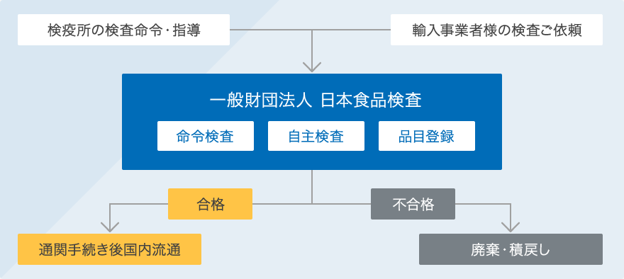 輸入食品検査制度の流れ